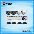 Mixed Dome and Bullet 4CH 720P AHD camera Kits , CCTV Camera System